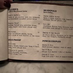 Mayflower - Menu 1/6/26