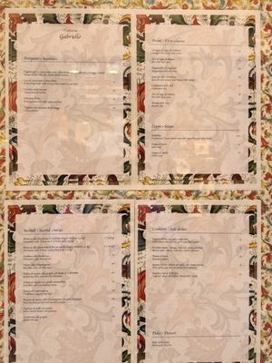 Menu photo 1 Trattoria Gabriello Florence, FI Menu photo 1 Trattoria Gabriello Florence, FI