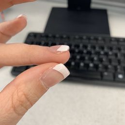 Acrylics with gel.