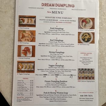 Dream Dumpling - Menu - Soup Near Me - New York, New York