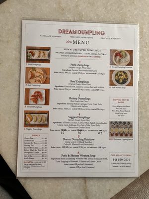 Menu photo 1 Dream Dumpling New York, NY
