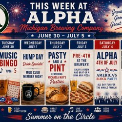 Alpha Michigan Brewing - 4th of July Week at the Brewery...