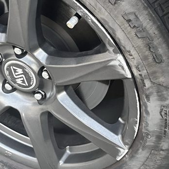Capital Wheel Repair - Before repair - Wheel & Rim Repair Near Me
