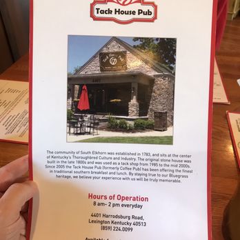 Tack House Pub - Menu - Breakfast & Brunch Near Me - Lexington, Kentucky