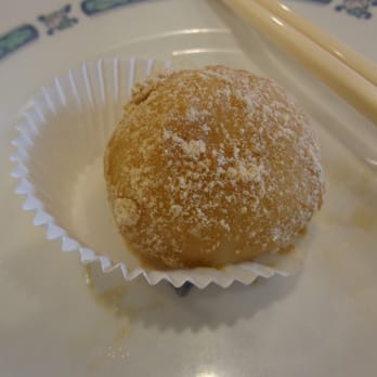 Great Eastern Restaurant - Black sesame ball (pre-bitten) - Dim Sum Near Me - San Francisco, California Great Eastern Restaurant - Black sesame ball (pre-bitten) - Dim Sum Near Me - San Francisco, California