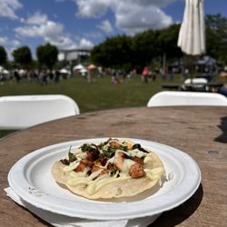 J's Fish Tacos - Salmon honey wasabi taco