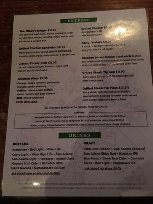 Menu photo 3 Biddy Early's Boston, MA