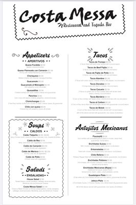 Menu photo 3 Costa Messa Restaurant McAllen, TX Menu photo 3 Costa Messa Restaurant McAllen, TX
