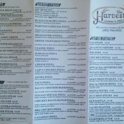 The Harvest Lounge & Grill - The Harvest Lounge & Grill ' s Take out Menu