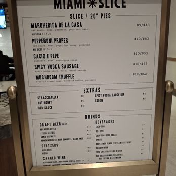 Miami Slice - The menu. - Pizza Near Me - Las Vegas, Nevada Miami Slice - The menu. - Pizza Near Me - Las Vegas, Nevada
