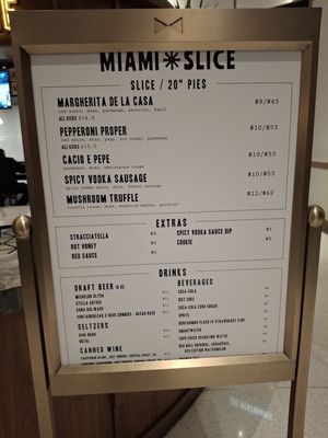Menu photo 6 Miami Slice Las Vegas, NV