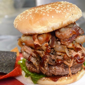 Foodism - "The Big Pig" 8oz Pure Angus Beef Hamburger, Our Daily Roasted BBQ Pulled Pork and piles of Smoky Bacon. Meat Lovers Enjoy! - Food Trucks Near Me - Studio City, California Foodism - "The Big Pig" 8oz Pure Angus Beef Hamburger, Our Daily Roasted BBQ Pulled Pork and piles of Smoky Bacon. Meat Lovers Enjoy! - Food Trucks Near Me - Studio City, California