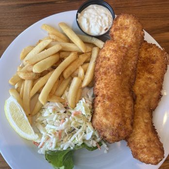 Firefish Grill - Halibut fish and chips - New American Near Me - Santa Cruz, California Firefish Grill - Halibut fish and chips - New American Near Me - Santa Cruz, California