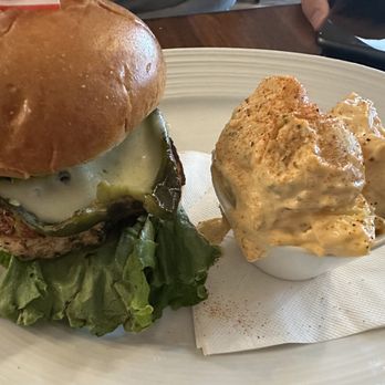 The Bourbon Pear - The Sedona with potato salad - Southern Near Me - Livermore, California