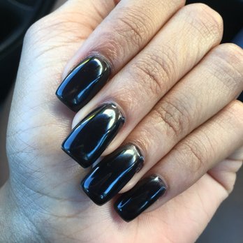 Lovely Nails - My first and last bad manicure from here. Left hand. - Nail Salons Near Me - Tacoma, Washington Lovely Nails - My first and last bad manicure from here. Left hand. - Nail Salons Near Me - Tacoma, Washington