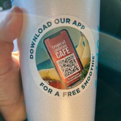 Tropical Smoothie Cafe - The smoothies are HUGE and this one was free
