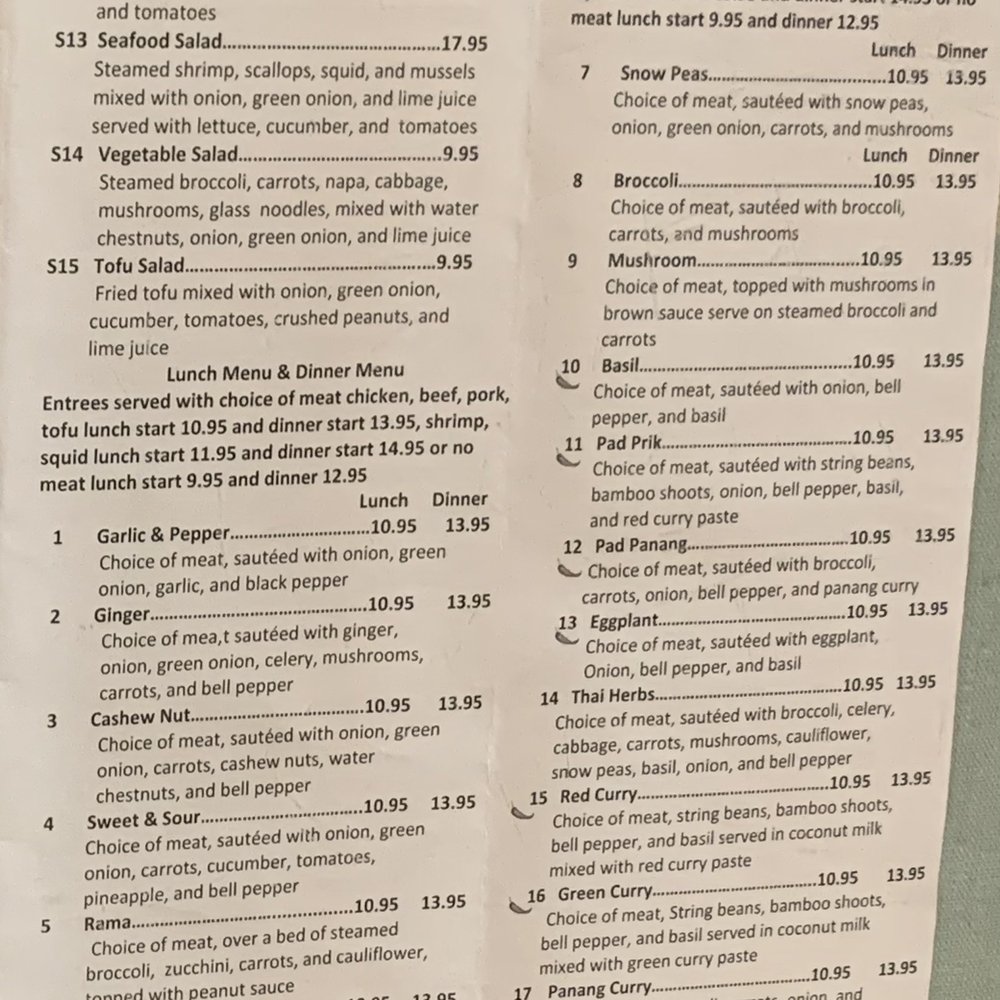 Thai Jasmine - Menu 2024 - salad (cont); entrees - Thai Near Me - Fayetteville, Georgia Thai Jasmine - Menu 2024 - salad (cont); entrees - Thai Near Me - Fayetteville, Georgia