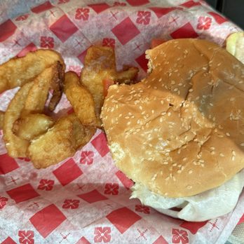 Laguna Burger - Laguna wimpy with onion petals - Burgers Near Me - Albuquerque, New Mexico
