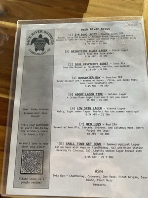 Menu photo 6 Back River Brewery Tybee Island, GA Menu photo 6 Back River Brewery Tybee Island, GA