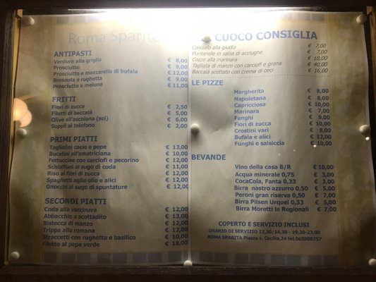 Menu photo 3 Roma Sparita Rome, RM