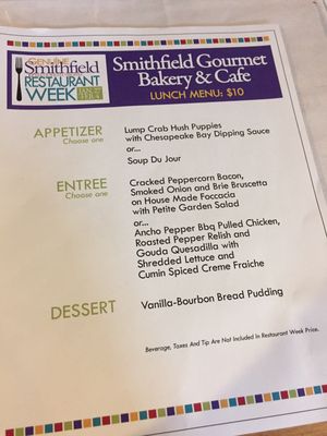 Menu photo 8 Smithfield Gourmet Bakery And Cafe Smithfield, VA