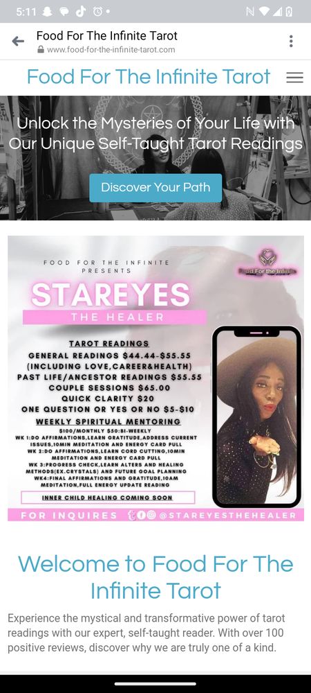 Food for the Infinite - grief counselor in Columbia, SC