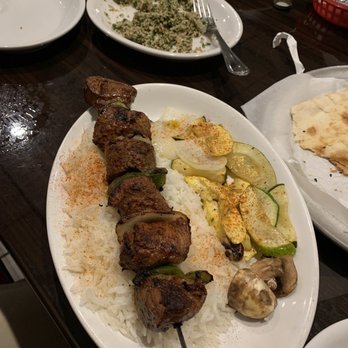 Green Olive Restaurant - Green Olive sampler and the lamb kabobs. Very, very good! - Mediterranean Near Me - Columbia, South Carolina Green Olive Restaurant - Green Olive sampler and the lamb kabobs. Very, very good! - Mediterranean Near Me - Columbia, South Carolina