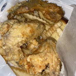 A photo of hair in food