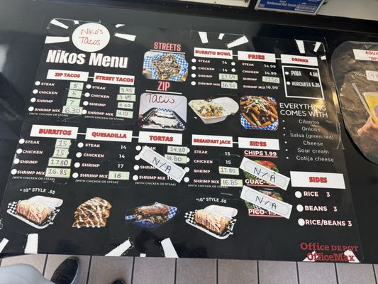 Menu photo 1 Nikos Tacos Roseville Ca, CA Menu photo 1 Nikos Tacos Roseville Ca, CA