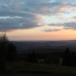 Berggasthof Hoher Meißner - Sonnenuntergang vom  Hohen Meißner