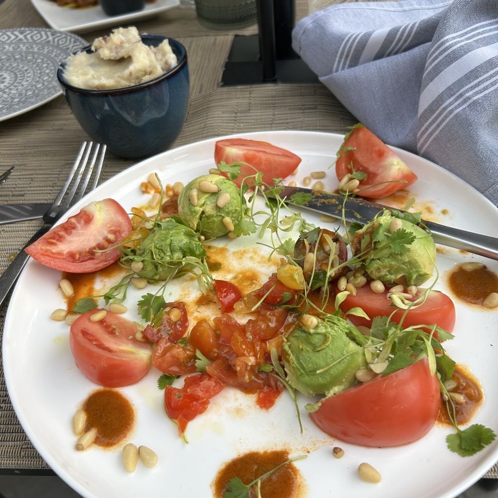 Wild Sage - Avocado tomatoe salad with greens and pignoli nuts - Salad Near Me - Eagle, Colorado Wild Sage - Avocado tomatoe salad with greens and pignoli nuts - Salad Near Me - Eagle, Colorado