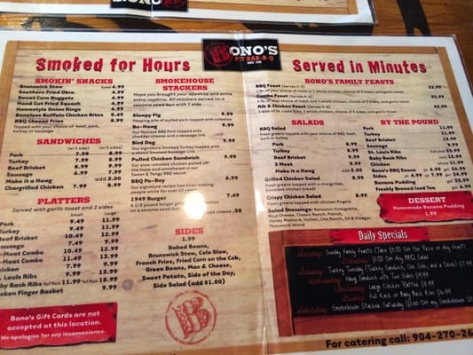 Menu photo 3 Bono's Pit Bar-B-Q Neptune Beach, FL Menu photo 3 Bono's Pit Bar-B-Q Neptune Beach, FL
