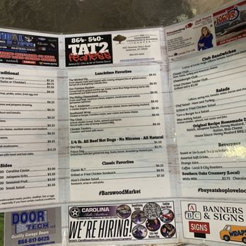 Barnwood Grill - Menu - Burgers Near Me - Anderson, South Carolina