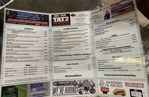 Menu photo 2 Barnwood Grill Anderson, SC