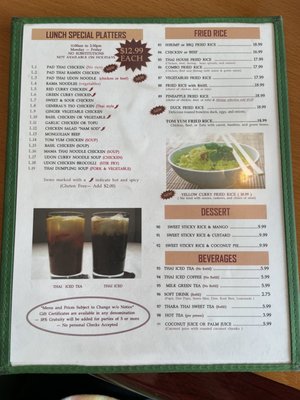 Menu photo 1 Thara Thai Champaign, IL