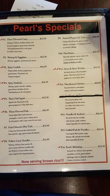 Menu photo 4 Pearl Cafe Florissant, MO