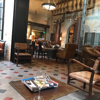 Hotel Emma - Lobby like the perfect brewery library - Hotels Near Me - San Antonio, Texas
