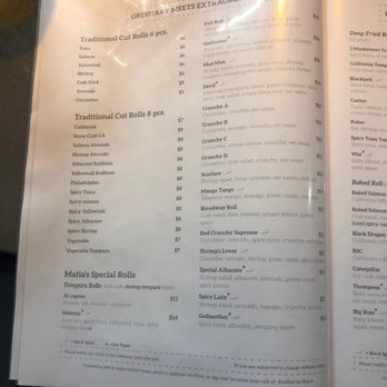 Sushi Mafia - The menu - Sushi Bars Near Me - Long Beach, California Sushi Mafia - The menu - Sushi Bars Near Me - Long Beach, California