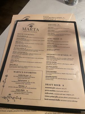 Menu photo 4 Marta Fine Food and Spirits Baltimore, MD