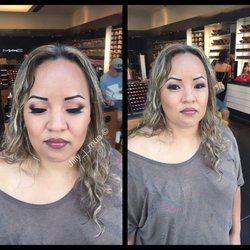 Makeup by Jillian - Gold Smokey- Her eyebrows are tattooed black