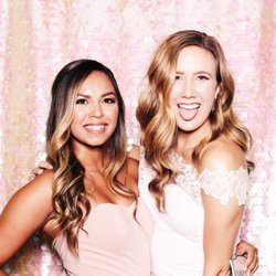 Fun Frames Photo Booth - Glam Booth with Pink Iridescent Sequin Backdrop