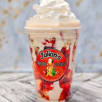 Julian's Raspados - Fresas con crema - Juice Bars & Smoothies Near Me - Fontana, California Julian's Raspados - Fresas con crema - Juice Bars & Smoothies Near Me - Fontana, California