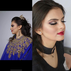 Nawal Hair Salon - Nawal Hair Salon - makeup application for a photo shoot