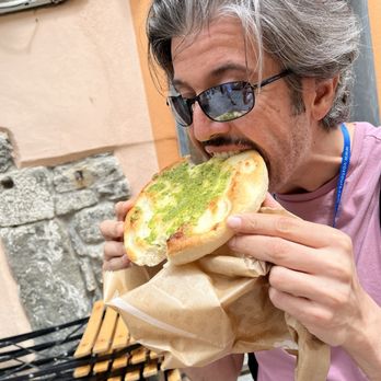 Panifico Focacceria - Focaccia with pesto - Bakeries Near Me - Vernazza, SP Panifico Focacceria - Focaccia with pesto - Bakeries Near Me - Vernazza, SP