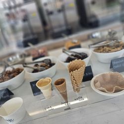 Soft Landing Soft Serve - All the toppings