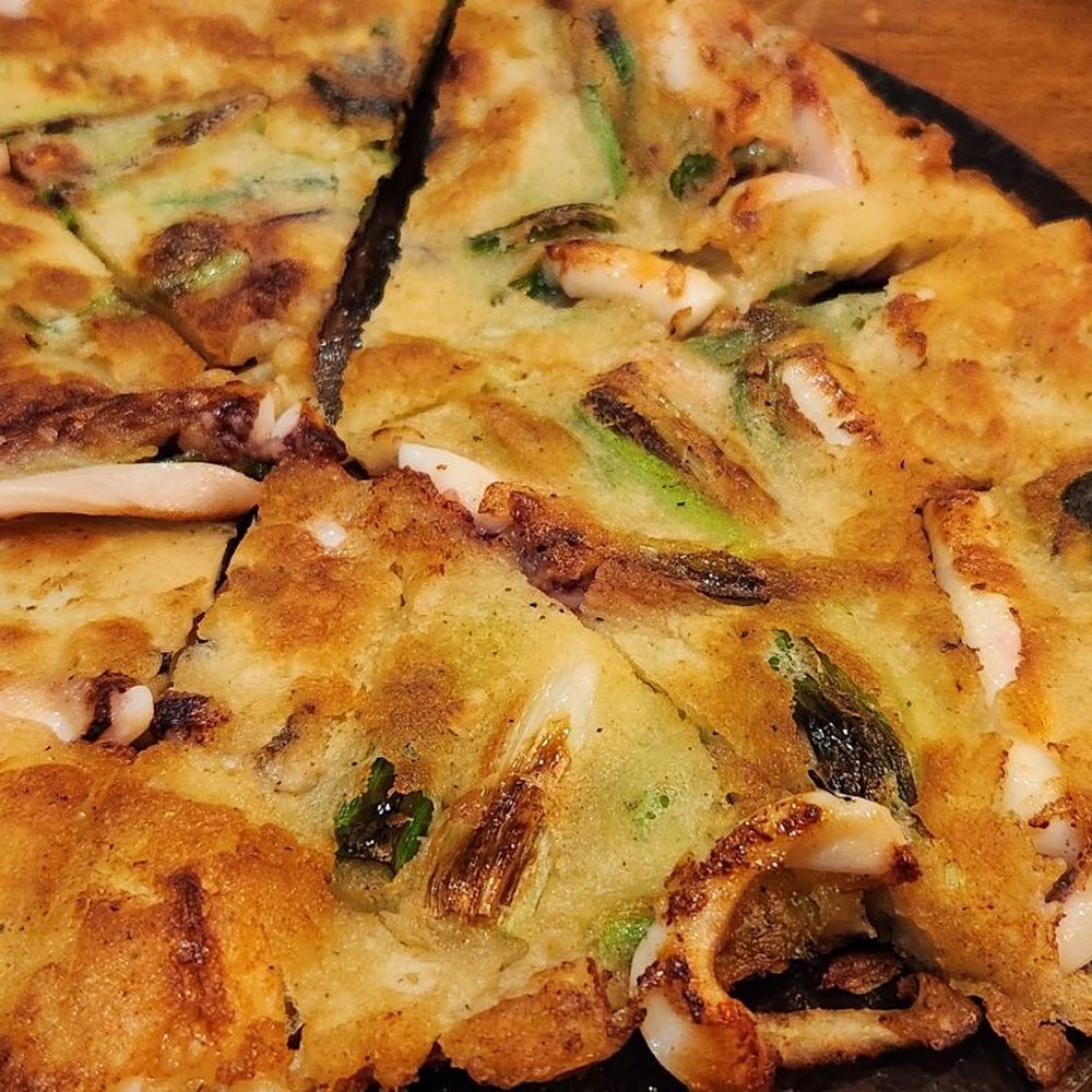 Five Senses - Seafood pizza - Korean Near Me - New York, New York Five Senses - Seafood pizza - Korean Near Me - New York, New York