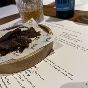 Cowshed - Biltong appetizer - Steakhouses Near Me - Liverpool, XMS