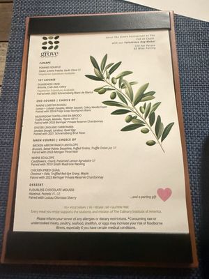 Menu photo 2 The Grove at Copia Napa, CA