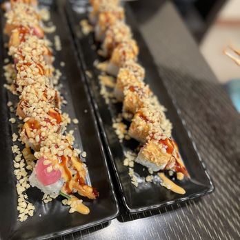 Sushi Box - Bikini Roll (left) Shrimp Tempura Roll (right) - Japanese Near Me - Frisco, Texas Sushi Box - Bikini Roll (left) Shrimp Tempura Roll (right) - Japanese Near Me - Frisco, Texas