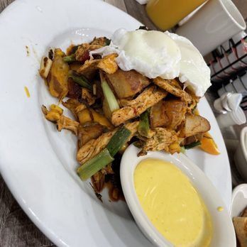 Eggscellent - Baja Chicken Hash Stack - Breakfast & Brunch Near Me - Las Vegas, Nevada Eggscellent - Baja Chicken Hash Stack - Breakfast & Brunch Near Me - Las Vegas, Nevada